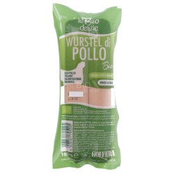 Wurstel di pollo Bio senza glutine senza latte