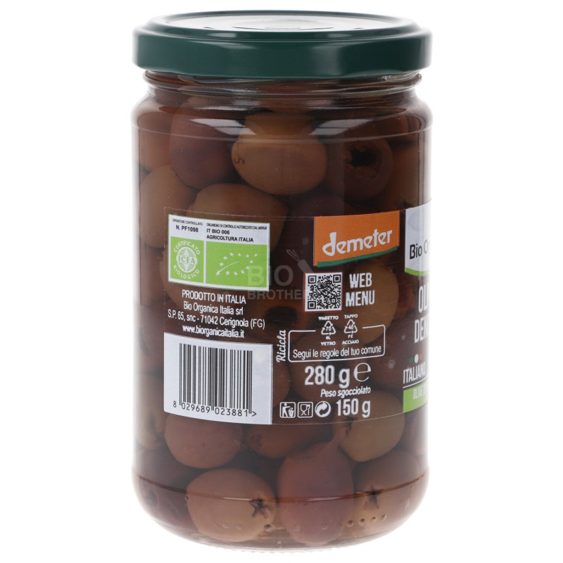 Olive nere denocciolate in salamoia