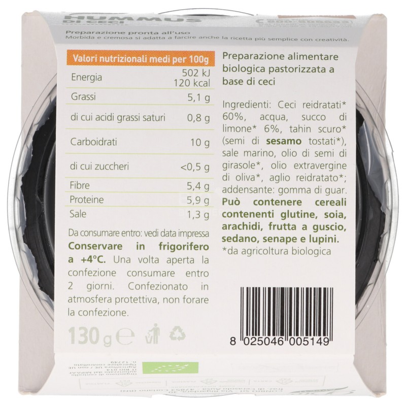 HUMMUS 130GR BIO APPETI