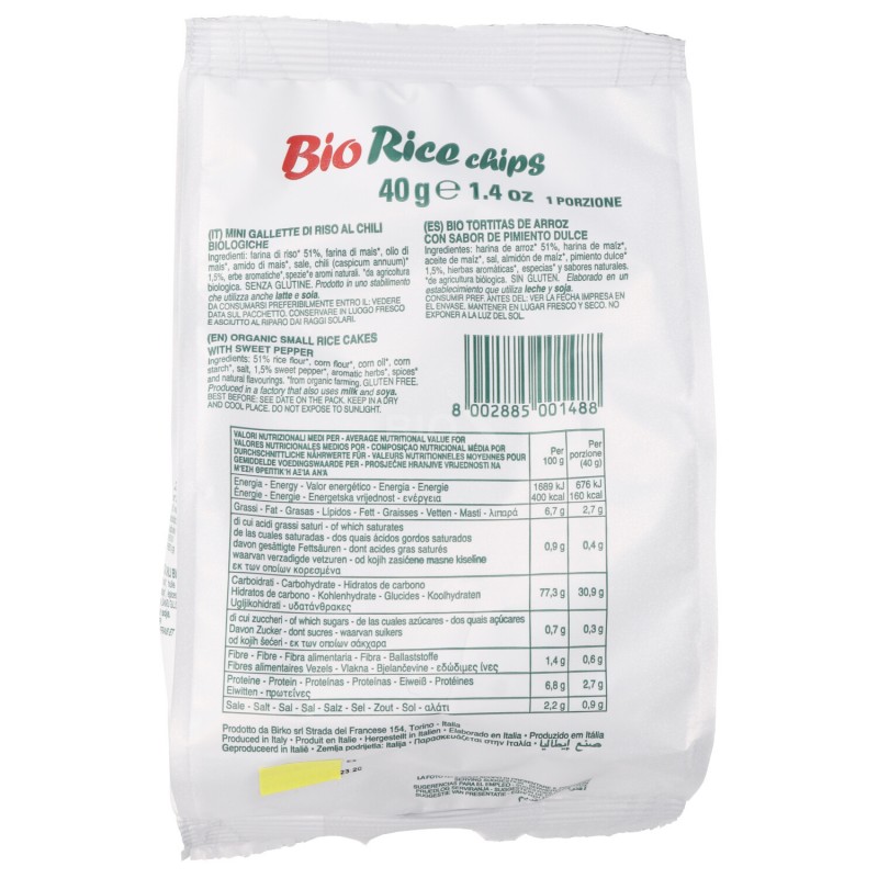 BIO RICE CHIPS CHILI 40GR BIO BREAK