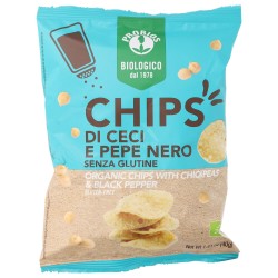 CHIPS CECI E PEPE 40GR S/GLUT.