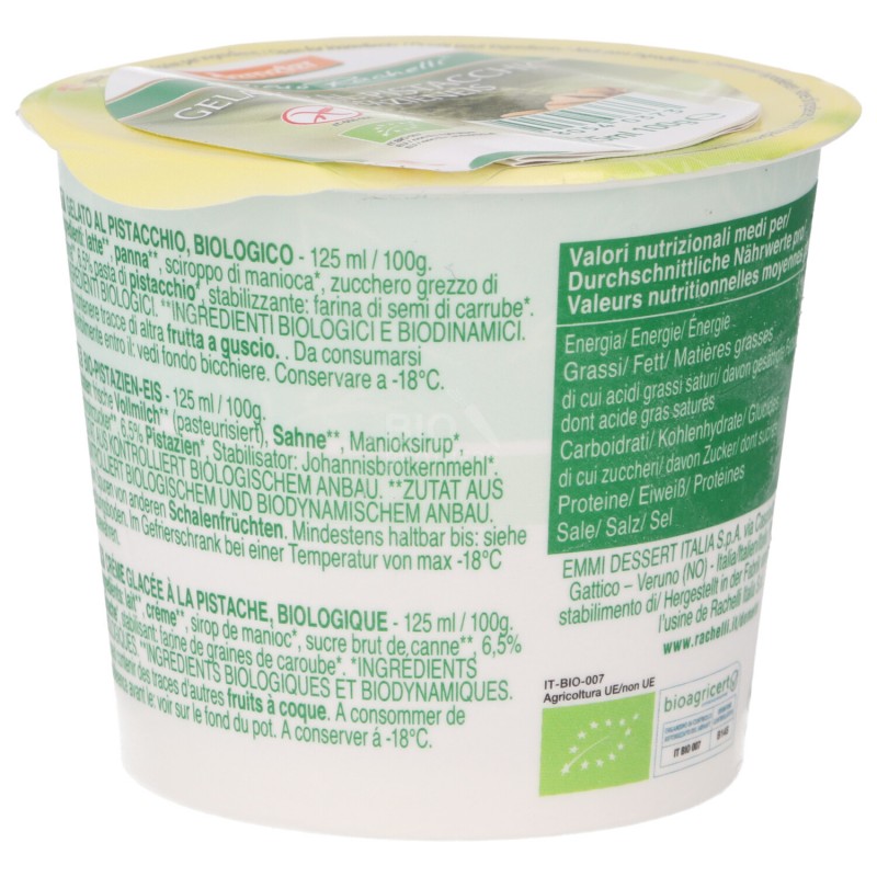 GELATO PISTACCHIO 100GR RACHELLI
