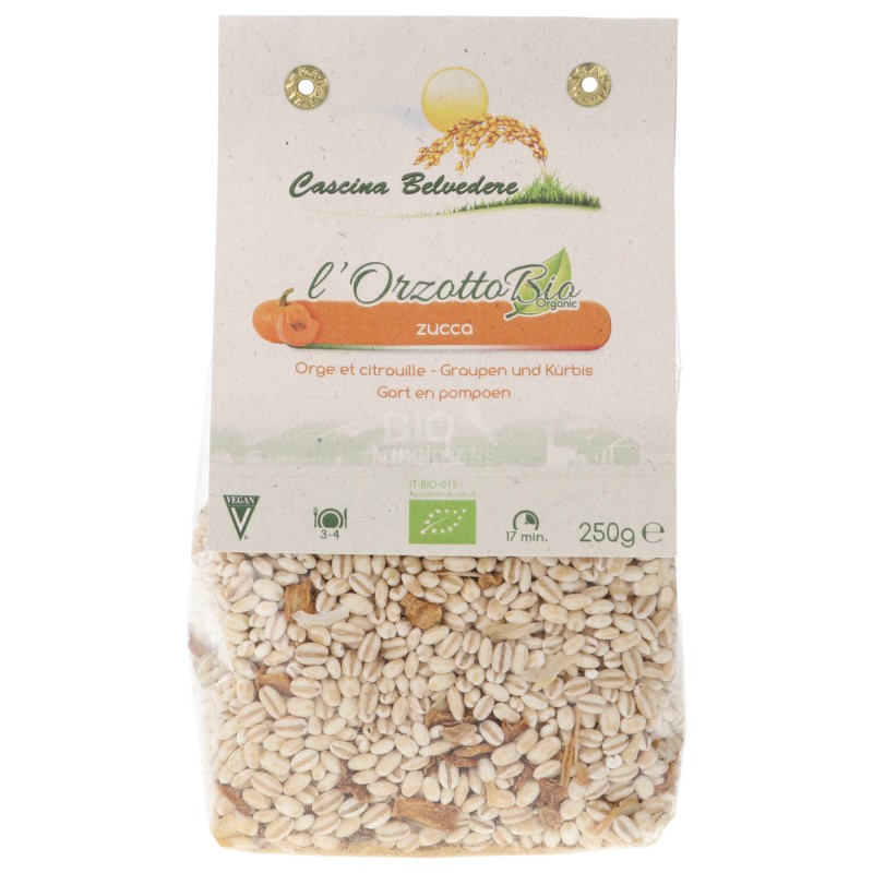 ORZOTTO ZUCCA BIO 250GR CASCINA BELVEDERE