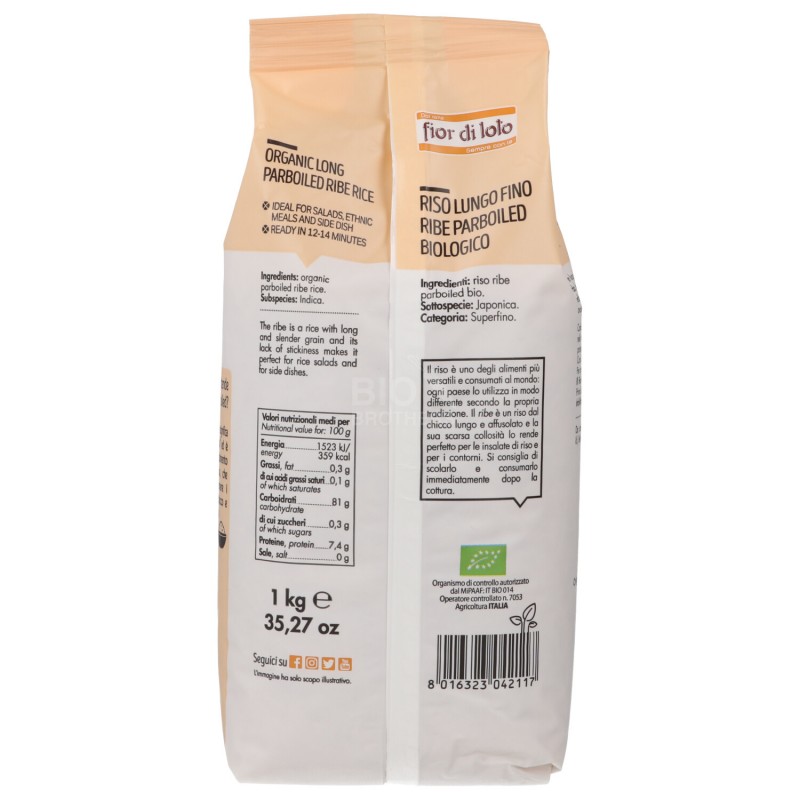 RISO RIBE PARBOILED BIO 1KG FDL