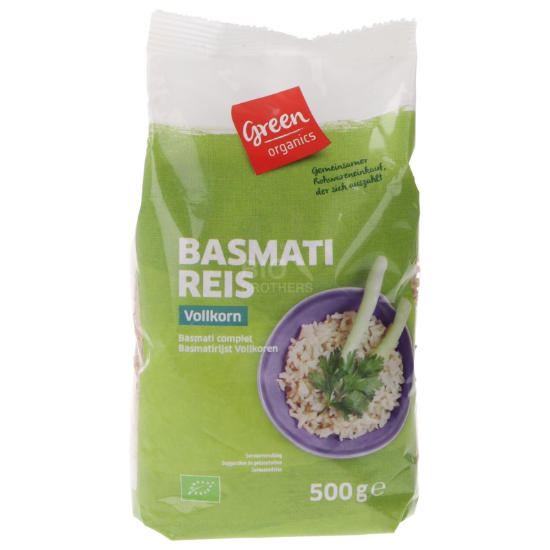 RISO BASMATI INTEGRALE 500G GREENORG.
