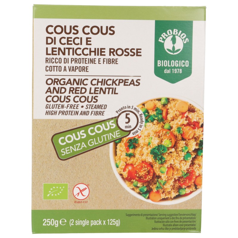 COUS COUS DI LEGUMI S/GLUTINE 250G PROBIOS