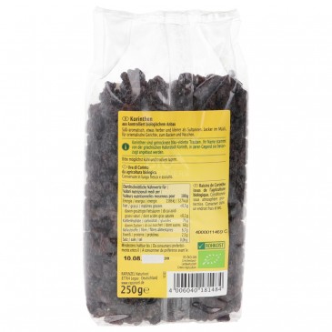 UVA SECCA DI CORINTO 250GR RAPUNZEL UVA SECCA DI CORINTO 250GR RAPUNZEL