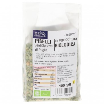 PISELLI VERDI SPEZZ.PUGLIA 400GR SLS