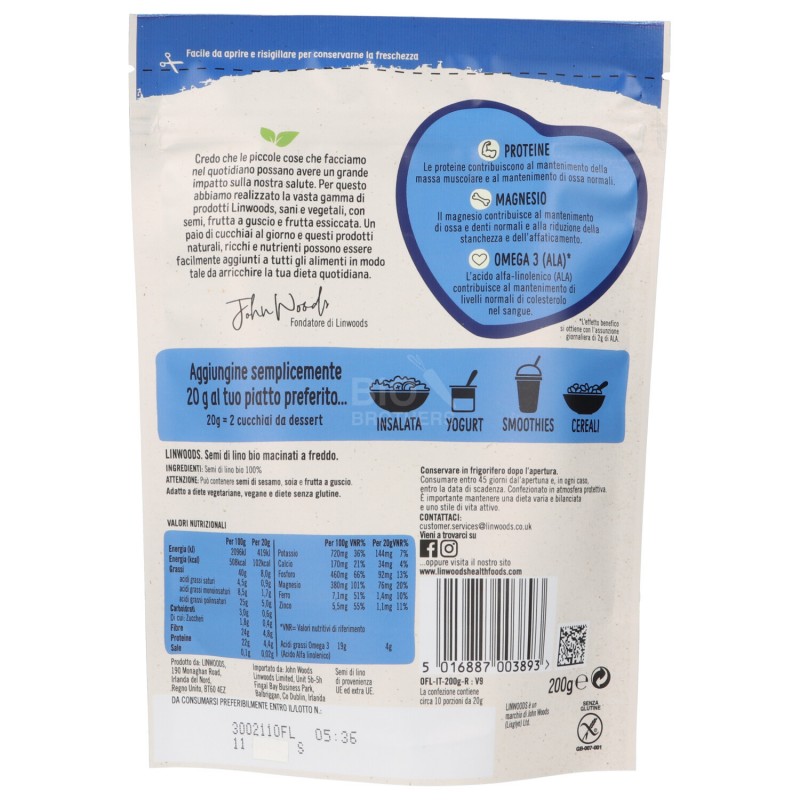 Semi macinati di lino bio