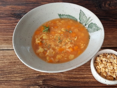 Zuppa di Cicerchie e Zucca